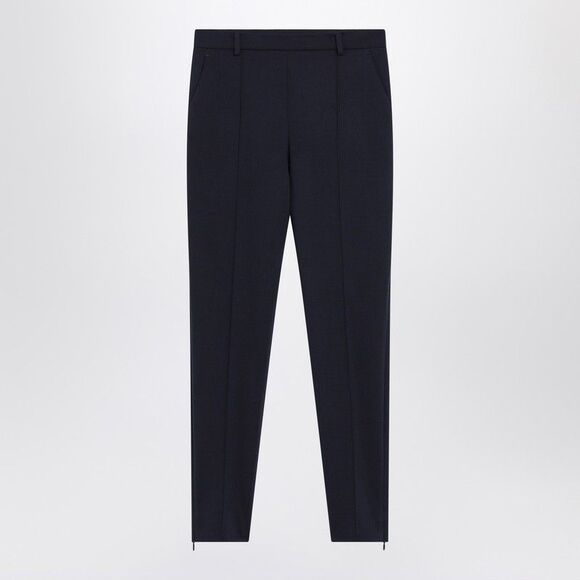 Gucci Slim Blue Wool Trousers Women - Picture 1 of 2